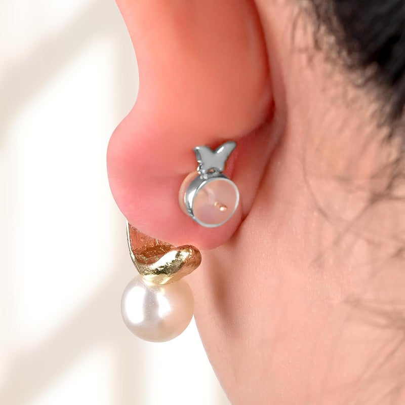 Goffing Earring Backs Replacements for Droopy Ears, Heavy Earrings Lifters, Locking Ear Support for Sensetive Skin, 8 Pairs - Image 4